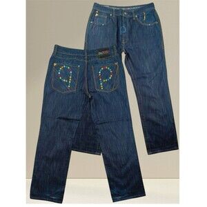 Parish Health Wealth Wisdom Buttonfly Jeans Men's Size 40x32